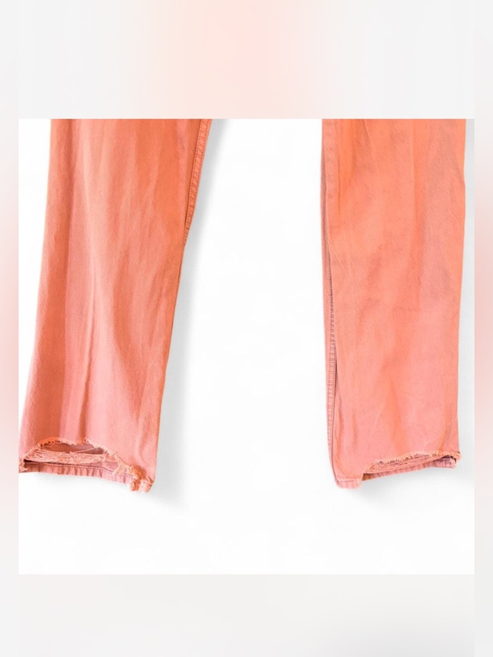 Aeropostale Coral 90s Super High Rise Distressed Baggy Jeans | Size 8 - Picture 6 of 8